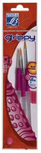 Set 3 pensule sintetice Grippy Color&Co
