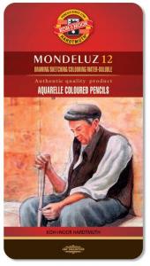 Set 12 creioane de acuarela Mondeluz 3722