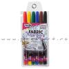 Set 6 markere pentru textil - culori primare