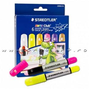 Set 6 creioane cu gel culori cu efect de pastel Staedtler