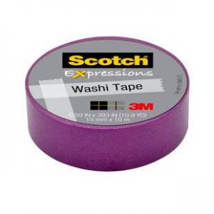 Banda autoadeziva Washi Tape Scotch C314-PUR