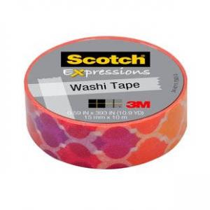 Banda autoadeziva Washi Tape Scotch C314-P19