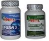 PACHET - OMEGA 3 1000mg 90cps x 3 + FLAXSEED OIL (OMEGA 369) 100cps x 4 ADAMS VISION