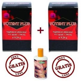 2 x POTENT PLUS 15cps + SUPERPOTENT ULEI 60ml GRATUIT