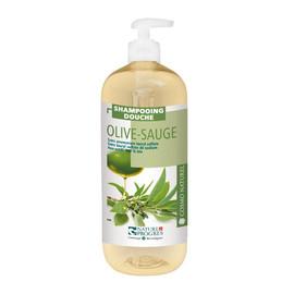 Șampon & gel de dus BIO - masline si salvie 1 l