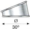 Cot cos de fum hi line 30 grade, diametru 310 mm