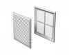 Grila ventilatie rectangulara cu plasa de insecte vents mv 250 s,