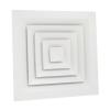 Anemostat rectangular ventilatie sau climatizare 4 directii, 595 x 595 mm, rama aluminiu, alb