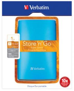 HDD Extern Verbatim Store'n'Go  1 TB, USB 3.0, Albastru