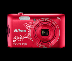 Aparat foto digital Nikon COOLPIX A300 20MP Rosu Ornament