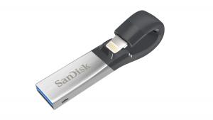 Stick USB 3.0/Lightning Sandisk iXpand 16GB Negru - Argintiu