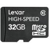Card microsdhc + adaptor sd lexar 32gb