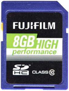 Card SDHC Fujifilm 8GB High Performance Class 10