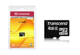 Card microSD Transcend 4GB