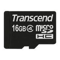 Card microSDHC Transcend 16 GB Class 4