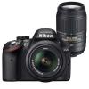 Nikon d3200 24 mp negru kit + 18-55 vr + 55-300 vr