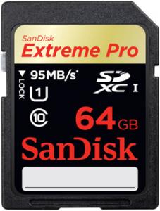 Card SDXC SanDisk Extreme PRO 64GB UHS-I