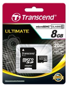 Card microSDHC Transcend 8GB Ultimate Class 10