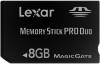 Card memory stick pro duo lexar 8gb premium