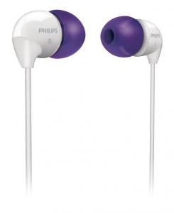 Casti intraauriculare Philips SHE3501PP Alb