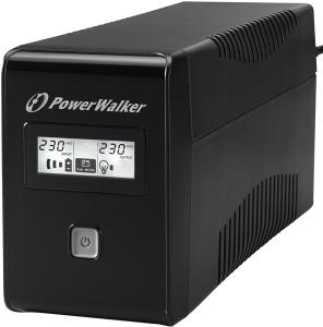 Line Interactive UPS BlueWalker PowerWalker VI 650 LCD Negru