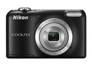 Aparat Foto Digital Nikon Coolpix L27 16.1MP Negru Kit Husa Aparat + SD Card 4 Gb