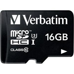 Card microSDHC Verbatim Pro 16GB Class 10
