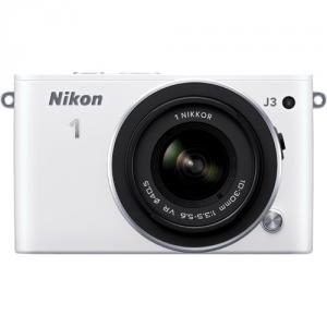 Nikon 1 J3 14 MP Alb Kit + 10-30mm + 30-110mm