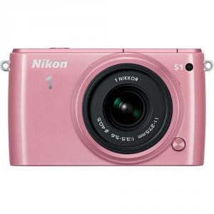 Nikon 1 S1 10 MP Roz Kit + 11-27,5mm