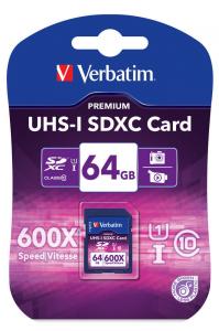 Verbatim SDHC 64GB 64Giga Bites SDXC Class 10 memorii flash