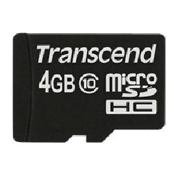 Card microSDHC Transcend 4GB Class 10