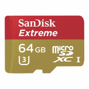 Card microSDXC Sandisk 64GB Action Extreme U3