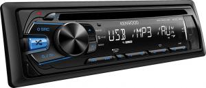 Radio cu CD si USB auto Kenwood KDC-161UB Negru - Albastru