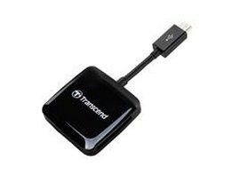 Card Reader Transcend USB2.0 OTG READER Negru