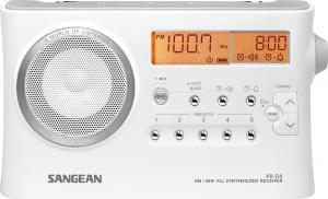 Radio portabil Sangean PR-D4 Alb