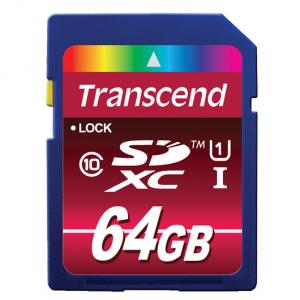 Card SDXC Transcend 64GB Class 10 UHS-I