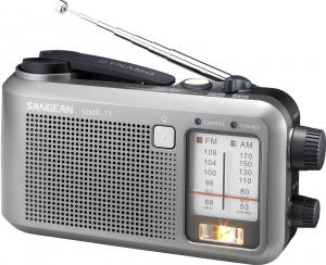Radio portabil cu dinam Sangean Negru - Gri