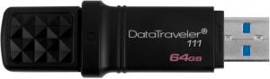 Stick USB 3.0 Kingston DataTraveler 111 64GB Negru