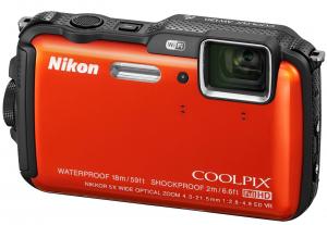 Aparat foto digital Nikon Coolpix AW120 16 MP Portocaliu
