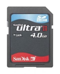 Card SDHC Sandisk ULTRA II 4GB Class 4