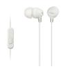 Casti intraauriculare cu microfon sony mdr-ex15ap alb