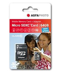 Card microSDXC AGFAPhoto 64GB Class 10