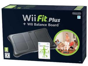 Nintendo WII Fit Plus cu WII Fit Balance Board Negru