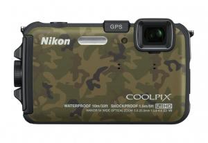 Aparat Foto Digital Nikon CoolPix AW100 16 MP Camuflaj