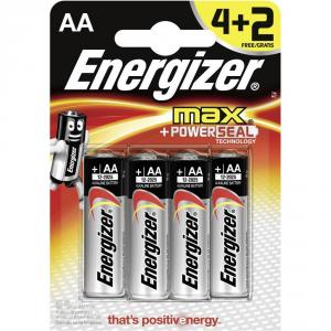Energizer Max AA Alkaline 4+2 Alcalina