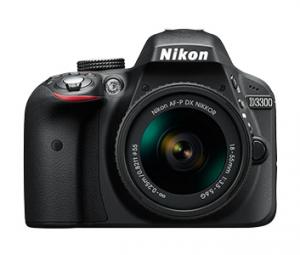 Nikon D3300 + 18-55 VR + 55-200 VRII + SD 16GB 24.2MP CMOS 6000 x 4000Pixel