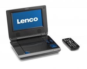 DVD Player portabil cu casti Lenco DVP-735 Negru - Albastru