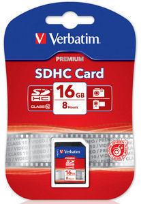 Card SDHC Verbatim 16GB Class 10