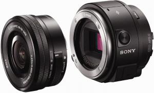 Senzor cu montura Sony ILCE-QX1 + 16-50mm OSS Negru