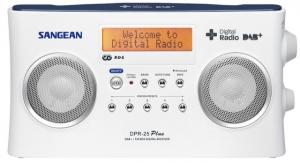Radio cu DAB Sangean DPR-25+ Alb - Albastru